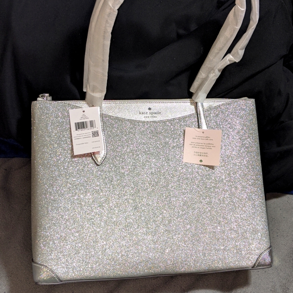 Kate Spade Joeley Lola Shimmy Glitter Tote